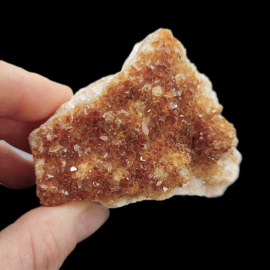 Cytryn (Wygrzewany Ametyst) - Szczotka 135g. 7x6cm