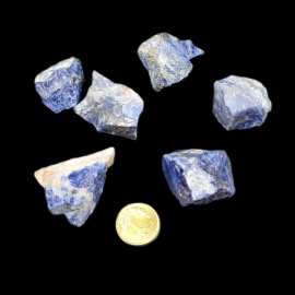 Sodalit - Bryłka Surowa 2-3 cm (7g) Mix. 1szt