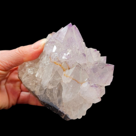 Kryształ Górski z Ametystem - Szczotka Kryształów - 780g. 9x10x6cm