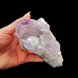 Kryształ Górski z Ametystem - Szczotka Kryształów - 545g. 7,5x6x6cm