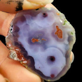 Agat - Płoczki Górne - Wzór Chmurki - 4 x 3,5 cm - 23g.