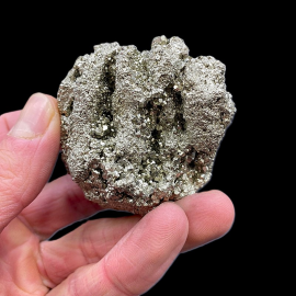 Piryt - Bryłka Lśniących Kryształów - Peru 230g. 6,5x5,5cm