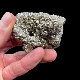 Piryt - Bryłka Lśniących Kryształów - Peru 230g. 6 x 5cm