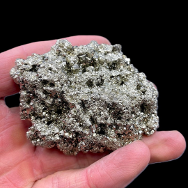 Piryt - Bryłka Lśniących Kryształów - Peru 215g. 7,5 x 6cm