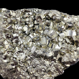 Piryt - Bryłka Lśniących Kryształów - Peru 177g. 5,5 x 4cm