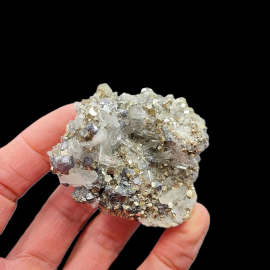 Piryt + Kryształ + Galena - Okaz Kolekcjonerski 110g - Borneo