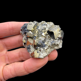 Piryt + Kryształ + Galena - Okaz Kolekcjonerski 150g - Borneo