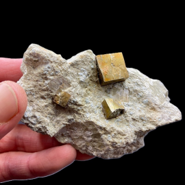 Piryt - Naturalny Okaz ze skałą 265g. - Hiszpania