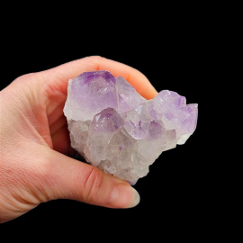 Kryształ Górski z Ametystem - Szczotka Kryształów - 330g. 7x7x4cm