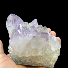 Kryształ Górski z Ametystem - Szczotka Kryształów - 600g. 8x10x8cm