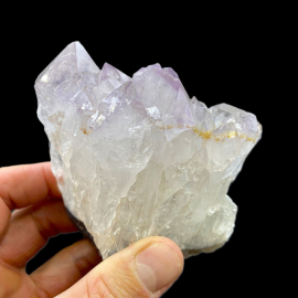 Kryształ Górski z Ametystem - Szczotka Kryształów - 390g. 8x8,5x4cm