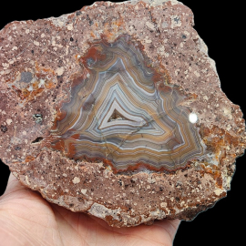 Agat - Nowy Kościół - Duży okaz 980g. 13 x 11cm