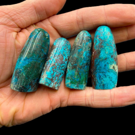 Chryzokola - Polerowany Słupek 1 szt. Peru 25-45 gram