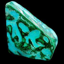Malachit + Chryzokola - Stojący Okaz - 325g. 9 x 8 x 3,5 cm