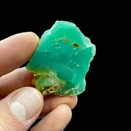 Chryzopraz Szmaragdowy Szlifowany - Szklary 25g. 4,8x3,5cm