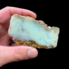 Chryzopraz Miętowy Szlifowany - Szklary 230g. 7,5x5x4,5cm