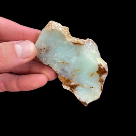 Chryzopraz Miętowy Szlifowany - Szklary 92g. 7 x 4,5 x 1,8cm