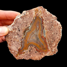 Agaty z Nowy Kościół - 389g, 11 x 10 cm