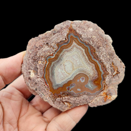 Agaty z Nowego Kościoła, 237g. 9 x 8 cm