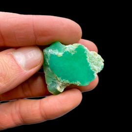 Chryzopraz Szmaragdowy Szlifowany - Szklary 17,5g. 3,9 x 3cm