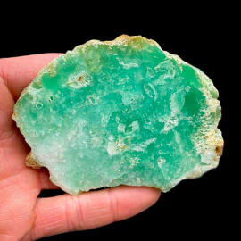 Chryzopraz Opalowy Szlifowany - Szklary 185g. 9 x 7cm