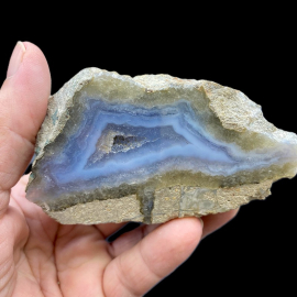Agat z Malawi Niebieski - 9 x 5 cm, 195g
