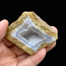Agat z Malawi + Geoda Kwarcowa - 6,5 x 5 cm, 65g