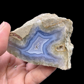 Agat z Malawi Niebieski - 6,5 x 5cm, 165g