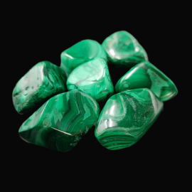 Malachit Szlifowany Otoczak - Miks -  1szt około 20g.