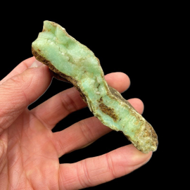 Chryzopraz Szklary - Surowa Żyła 130g. 9x4cm