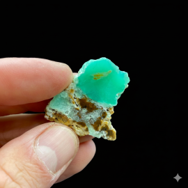 Chryzopraz Szmaragdowy Szlifowany - Szklary 12g. 3x 2,3cm