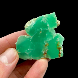 Chryzopraz Szmaragdowy Szlifowany - Szklary 37,5g. 5x 4,5cm