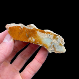 Sard + Chryzopraz - Szklary - 135g. 9,5x4,5cm
