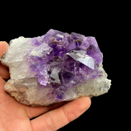 Ametyst - Szczotka Kryształów 445g - 10x5x6 cm
