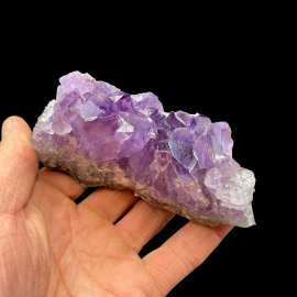 Ametyst - Szczotka Kryształów 335g - 11x4x5 cm