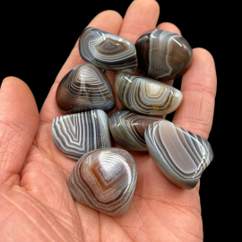 Agat z Bostawny Selekcjonowany - Otoczak 1szt. ok. 9 x 4cm - 30g