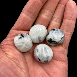 Labradoryt Biały (Kamień Księżycowy) - Otoczak Mix. - 10 gram