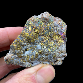 Chalkopiryt - Bryłka 128 gram 6 x 4,5 x 3,5 cm