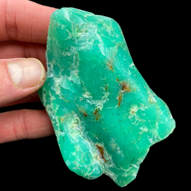 Chryzopraz Szmaragdowy Szlifowany - Szklary 130 g. 10x 5,5cm