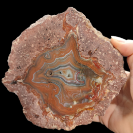 Agat - Nowy Kościół - Duży okaz 1,5kg. 15x15 cm