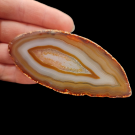 Agat z Brazylii - Cięta Płytka 9,5 x4cm - Selekcjonowana