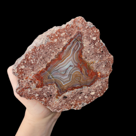 Agaty z Nowego Kościoła, 919g. 13 x 13 cm