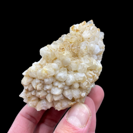 Kryształ Górski + Kwarc Mleczny z Polski - Szczotka Kryształów - 280g.