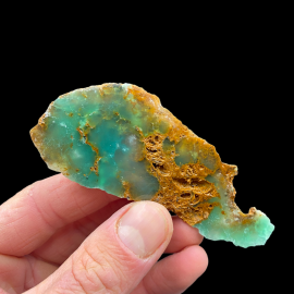 Chryzopra Szklary - Polerowana Płytka - 29 g. 10 x 4 cm