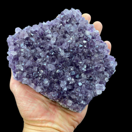 Ametyst - Szczotka Kryształów 950g - 15 x 13 x 3 cm
