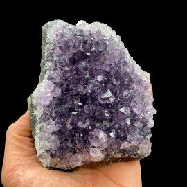 Ametyst - Szczotka Kryształów 670g - 13 x 11 x 3 cm