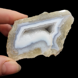 Agat z Malawi + Geoda Kwarcowa - 7,5 x 4cm, 80g