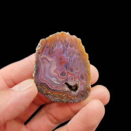 Agat - Płóczki Górne (Deszcz Meteorytów) 4,5 x 3,5 cm - 26 gram