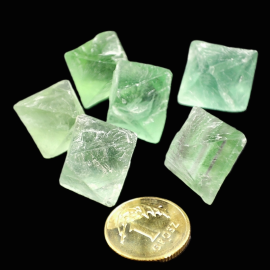 Fluoryt - Naturalny Ośmioscian - 2cm, (5g) - Mix. 1szt